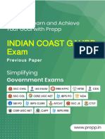 Indian Coast Gaurd Xam: Previous Paper