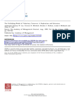 Lee Et Al. (1999) The Unfolding Model of Voluntary Turnover