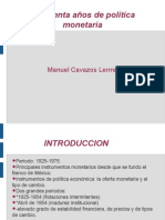 50 Año de Politica Monetaria en Mexico