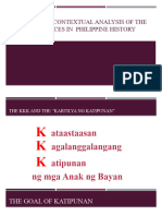 Content and Contextual Analysis of The Primary Sources in Philippine History