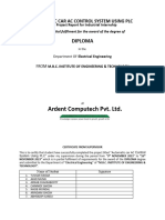 Comp Automactic Car Ac Control System Using PLC