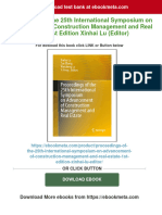 Proceedings of The 25th International Symposium On Advancement of Construction Management and Real Estate 1st Edition Xinhai Lu (Editor)