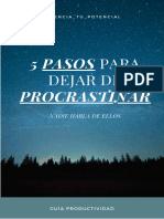 Guía Ebook 5 PASOS PARA DEJAR DE PROCRASTINAR