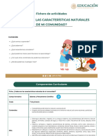 Ficha - 1° - ¿Cuales Son Las Caracteristicas Naturales de Mi Comunidad