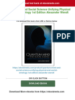 (PDF Download) Quantum Mind and Social Science Unifying Physical and Social Ontology 1st Edition Alexander Wendt Fulll Chapter