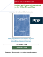 Full Download Game Sense For Teaching and Coaching International Perspectives 1st Edition Richard Light PDF