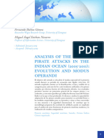 Analysis of The Somali Pirate Attacks in The INDIAN OCEAN (2005-2011) : Evolution and Modus Operandi