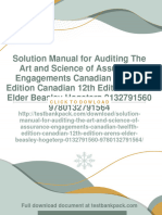 Immediate download Solution Manual for Auditing The Art and Science of Assurance Engagements Canadian Twelfth Edition Canadian 12th Edition Arens Elder Beasley Hogeterp 0132791560  9780132791564 all chapters