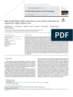 High Strength-High Ductility Combination in A Low-Density Medium MN Steel