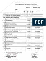 Weekly Monthly Inspection and Test Checklist - Chief Officer TB Ibt 36