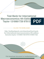 (FREE PDF Sample) Test Bank For International Macroeconomics 4th Edition Feenstra Taylor 1319061729 9781319061722 Ebooks