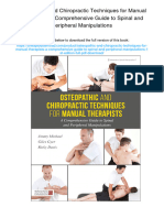 Osteopathic and Chiropractic Techniques For Manual Therapists: A Comprehensive Guide To Spinal and Peripheral Manipulations