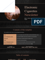 Electronic Cigarettes Newsletter by Slidesgo