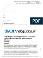 Protecting and Powering Automotive Electronics Systems With No Switching Noise and 99.9% Efficiency - Analog Devices