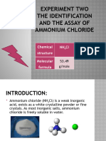 Lab 2 Ammonium Chloride