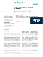 Functional Salivary Reservoir in Maxillary Complet