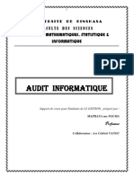 Cours D'audit Info L2 Info Gestion