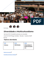 Sociologia - Diversidade e Multiculturalismo