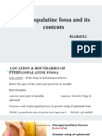 Pterygopalatine Fossa and Its Contents