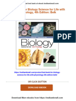 (PDF Download) Test Bank For Biology Science For Life With Physiology, 4th Edition: Belk Fulll Chapter