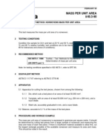 Recommended Test Method: Nonwovens Mass Per Unit Area