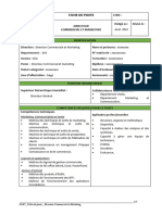 2-B Fiche de Poste de Directeur Commercial Et Marketique Actualisée