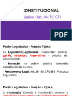 Direito Constitucional - Questões - Poder Legislativo - Sala Virtual - Alunos