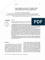 Liégeois Et Al, 1991 The Permo Jurassic Alkaline Province of Tadhak