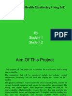 Transformer Health Monitoring Using Iot: by Student 1 Student 2