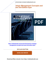 Get Test Bank For Strategic Management Concepts and Cases 2nd Edition Dyer Free All Chapters