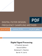 Digital Filter Design: Frequency Sampling Method: رچڪيل 22 ناک 26 Lectures 22-26