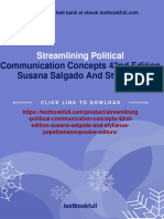 (PDF Download) Streamlining Political Communication Concepts 42nd Edition Susana Salgado and Stylianos Papathanassopoulos Editors Fulll Chapter