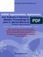 And Analysis of Nonlocal, Nonlinear Models: Proceedings of The 50th John H. Barrett Memorial Lectures Tadele Mengesha