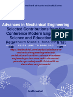 Full download Advances in Mechanical Engineering Selected Contributions from the Conference Modern Engineering Science and Education Saint Petersburg Russia June 2016 1st Edition Alexander N. Evgrafov (Eds.) pdf docx