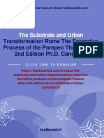 The Substrate and Urban: Transformation Rome The Formative Process of The Pompeo Theater Area 2nd Edition Ph.D. Candidate