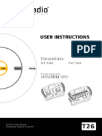 User Instructions: Transmitters