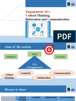 New Hello Engagement 4Cs Critical Thinking Creativity Collaboration