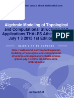 Algebraic Modeling of Topological