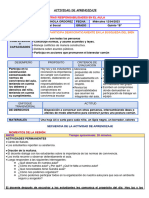 SESION DE APRENDIZAJE Responsabilidades en El Aula