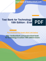 (PDF Download) Test Bank For Technology in Action, 10th Edition: Evans Fulll Chapter