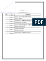 Finance Electives