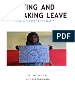 Greeting and Taking Leave: Fase D, Tingkat SMP Kelas 7