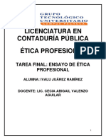 Ensayo Etica Profesional