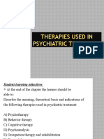 Therapies Used in Psychiatric Treatment Presentation-1