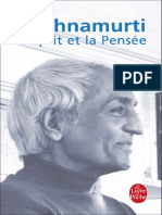 Krishnamurti Jiddu - L'esprit Et La Pensée