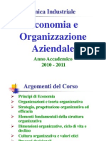 Economia e Organizzazione Aziendale A.A. 2010-2011