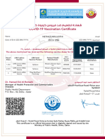 Vaccination Certificate