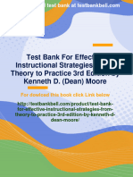 Immediate Download Test Bank For Effective Instructional Strategies: From Theory To Practice 3rd Edition by Kenneth D. (Dean) Moore All Chapters