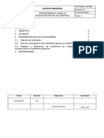 Procedimiento Investigacion de Accidente