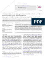 Anti-Inflammatory and Anti-Hyperalgesic Evaluation of The Condiment Laurel (Litsea Guatemalensis